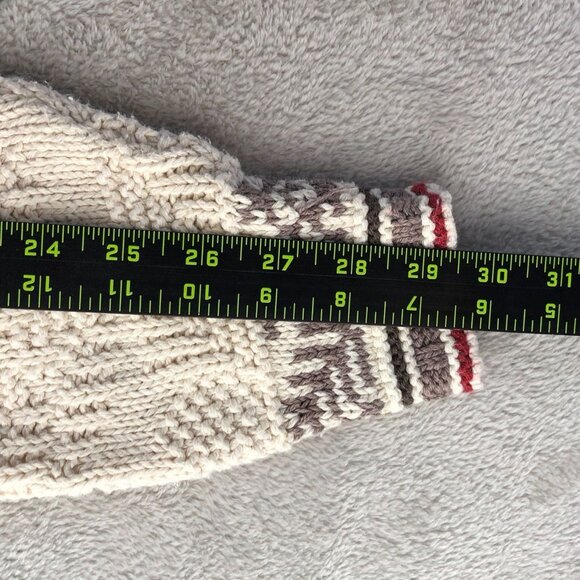 Shenandoah Women's Sweater Medium Embroidered Cardinal Beige Crochet Knit - Picture 7 of 12